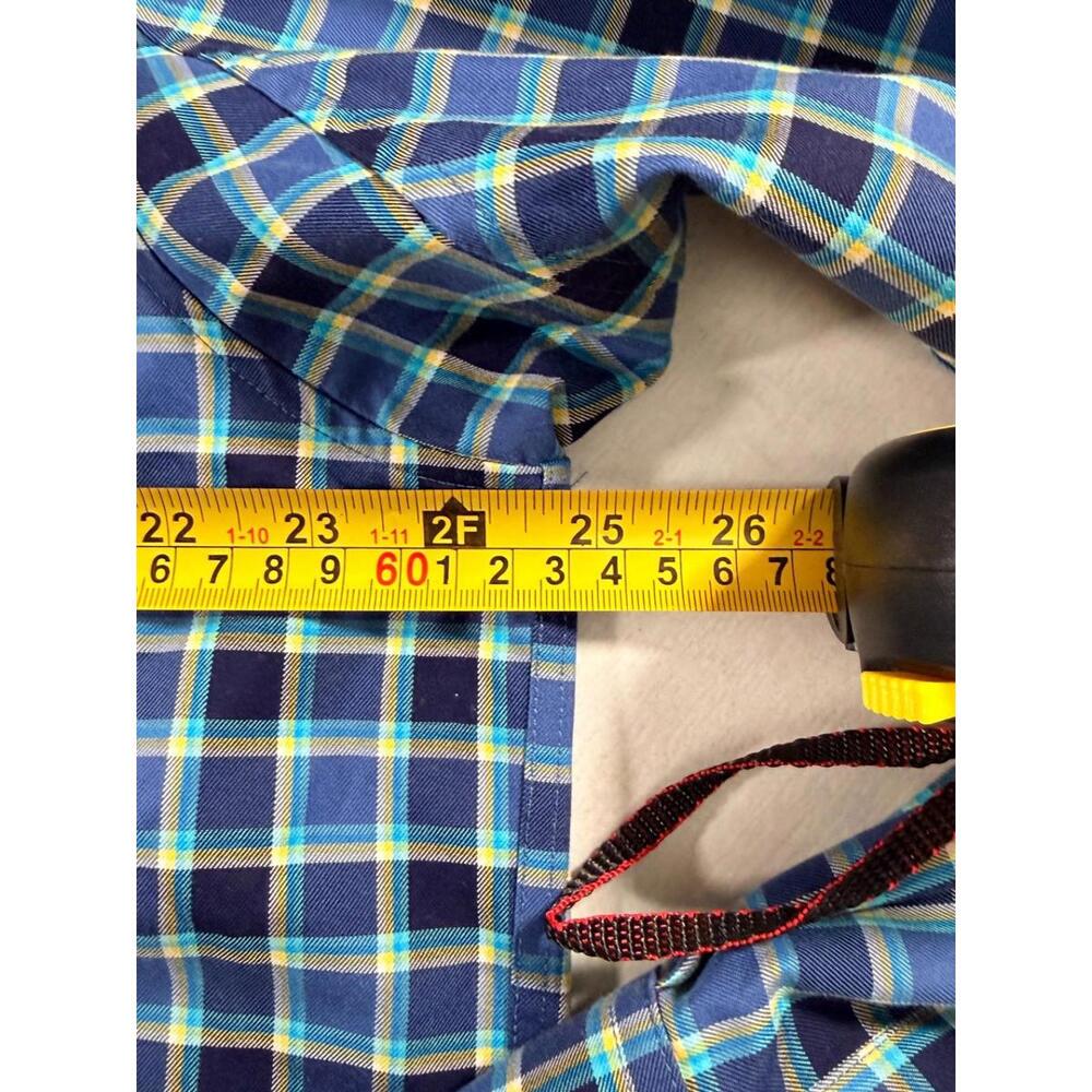 Duluth Trading Co. Wrinkle Fighter Long Sleeve Plaid Shirt Size Large Tall - Picture 9 of 10